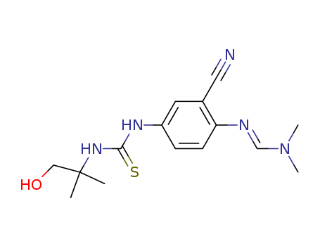 Cas no.1429755-57-6 98%  (E)-N'-(2-cyano-4-(3-(1-hydroxy-2-methylpropan-2-yl)thioureido)phenyl)-N,N-dimethylformimidamide