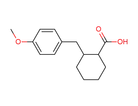 2-(4'-methoxybenzyl)cyclohexane-1-carboxylic acid