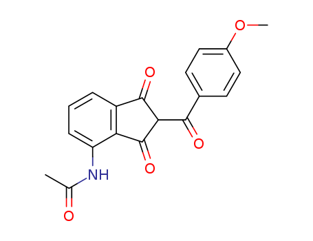 N-[2,3-Dihydro-2-(4-methoxybenzoyl)-1,3-dioxo-1H-inden-4-yl]acetamide