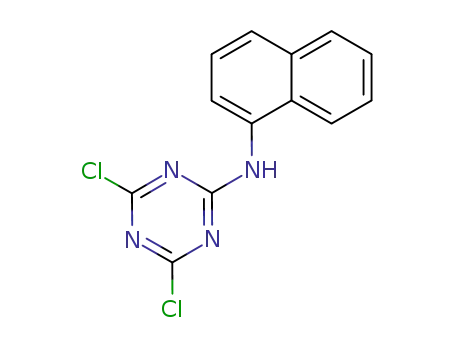 Molecular Structure of 30369-88-1 (N-(1-Naphtyl)-4,6-dichloro-1,3,5-triazine-2-amine)
