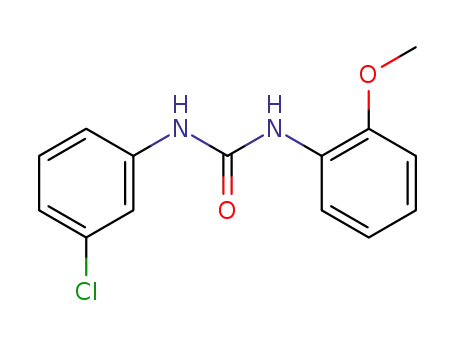 Molecular Structure of 54964-90-8 (N-(3-Chlorophenyl)-N'-(2-methoxyphenyl)urea)