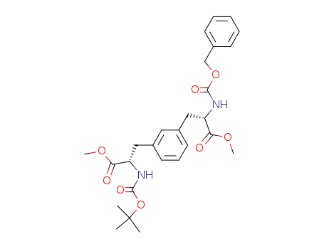 methyl (S)-2-[[(benzyloxy)carbonyl]amino]-3-[3-[(S)-2-[(tert-butoxycarbonyl)amino]-3-methoxy-3-oxopropyl]phenyl]propanoate