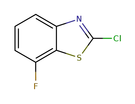 Molecular Structure of 154327-28-3 (2-CHLORO-7-FLUOROBENZOTHIAZOLE)