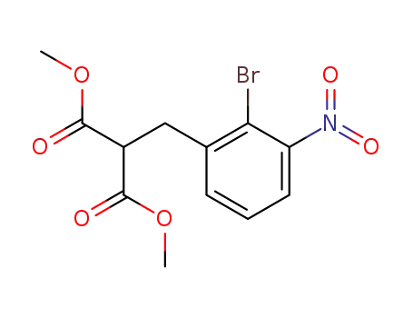 dimethyl 2-(2-bromo-3-nitrophenyl)-1,1-ethanedicarboxylate