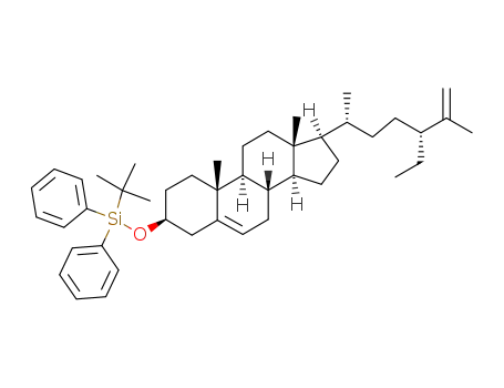 tert-Butyl-[(3S,8S,9S,10R,13R,14S,17R)-17-((1R,4R)-4-ethyl-1,5-dimethyl-hex-5-enyl)-10,13-dimethyl-2,3,4,7,8,9,10,11,12,13,14,15,16,17-tetradecahydro-1H-cyclopenta[a]phenanthren-3-yloxy]-diphenyl-silane