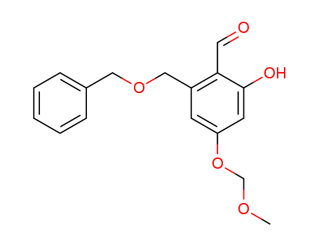 2-benzyloxymethyl-6-hydroxy-4-(methoxymethoxy)benzaldehyde