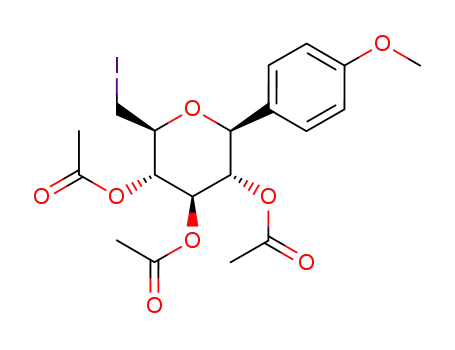 4-(2,3,4-tri-O-acetyl-6-desoxy-6-iodo-β-D-glucopyranosyl)anisole