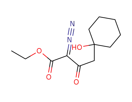 Cyclohexanebutanoic acid, a-diazo-1-hydroxy-b-oxo-, ethyl ester