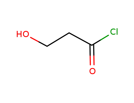 Molecular Structure of 109608-73-3 (Propanoyl chloride, 3-hydroxy-)