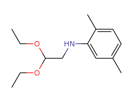 Molecular Structure of 75934-30-4 (N-(2,5-dimethylphenyl)aminoacetoaldehyde diethyl acetal)