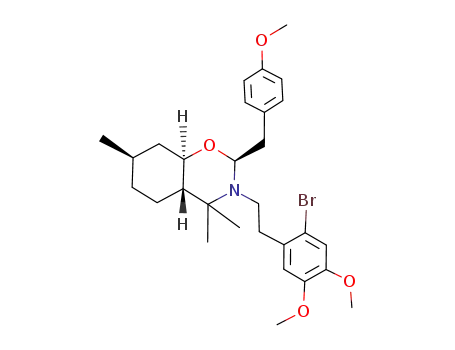 3-[(2'-bromo-4',5'-dimethoxyphenyl)ethyl]-2α-(p-methoxybenzyl)-4,4,7α-trimethyl-trans-octahydro-1,3-benzoxazine