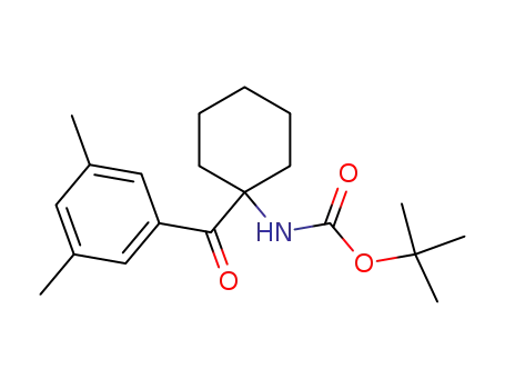 Molecular Structure of 594872-66-9 (Carbamic acid, [1-(3,5-dimethylbenzoyl)cyclohexyl]-, 1,1-dimethylethyl
ester)