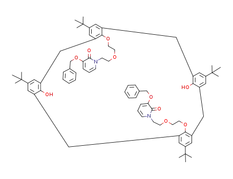 25,27-bis-2-[2-(3-(benzyloxy)-2-oxo-1,2-dihydro-1-pyridyl)ethoxy]ethoxy-26,28-dihydroxy-p-tert-butylcalix[4]arene