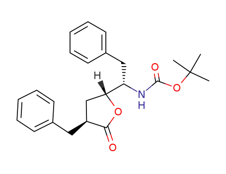 (4R,5S)-3-benzyl-5-{(1S)-1-[(tert-butoxycarbonyl)amino]-2-phenylethyl}dihydrofuran-2-(3H)-one