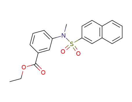 3-[methyl-(naphthalene-2-sulfonyl)-amino]-benzoic acid ethyl ester