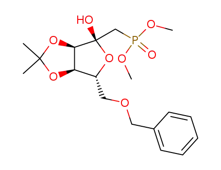 dimethyl ((3aR,4R,6R,6aR)-6-(benzyloxymethyl)-4-hydroxy-2,2-dimethyltetrahydrofuro[3,4-d][1,3]dioxol-4-yl)methylphosphonate