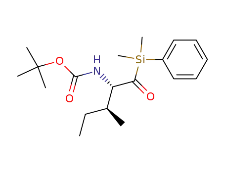 (2S,3S)-3-methyl-2-[N-(tert-butoxycarbonyl)amino]pentanoyldimethylphenylsilane