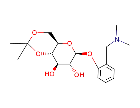 2-(dimethylaminomethyl)phenyl 4,6-O-(1-methylethylidene)glucopyranoside