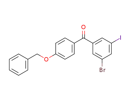 3-bromo-5-iodo-4'-benzyloxybenzophenone