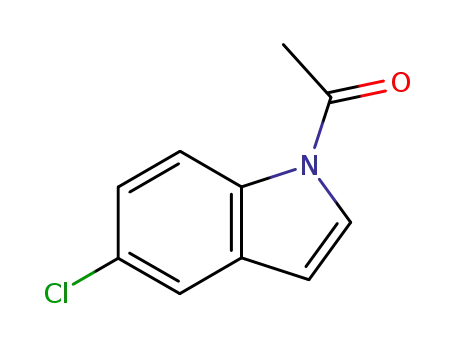 Molecular Structure of 94353-40-9 (N-ACETYL-5-CHLOROINDOLE)