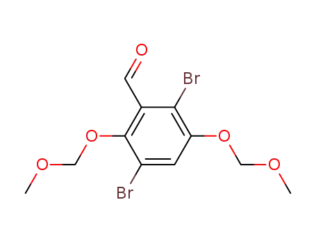 2,5-dibromo-3,6-bis(methoxymethoxy)benzaldehyde
