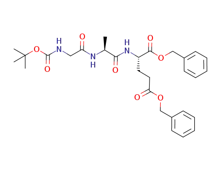 Molecular Structure of 125274-43-3 (Boc-Gly-Ala-Glu(OBzl)-OBzl)