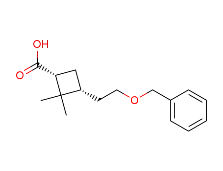 (1R,3R)-3-(2'-benzyloxyethyl)-2,2-dimethylcyclobutanecarboxylic acid