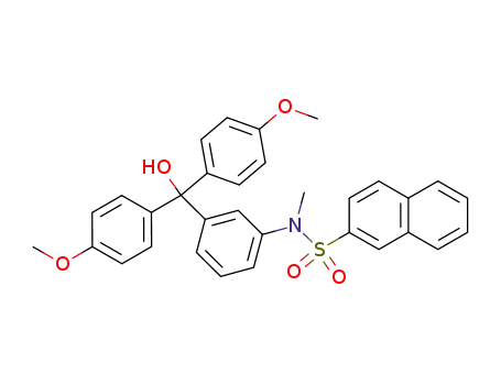 naphthalene-2-sulfonic acid {3-[hydroxy-bis-(4-methoxy-phenyl)-methyl]-phenyl}-methyl-amide