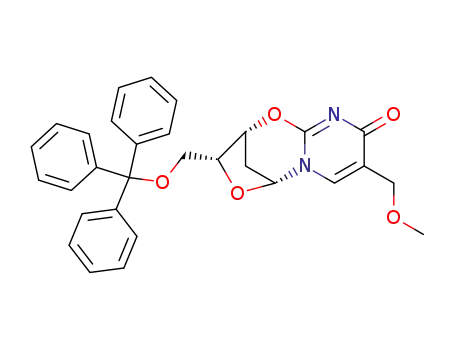 (1R,9R,10R)-4-Methoxymethyl-10-trityloxymethyl-8,11-dioxa-2,6-diaza-tricyclo[7.2.1.0<sup>2,7</sup>]dodeca-3,6-dien-5-one