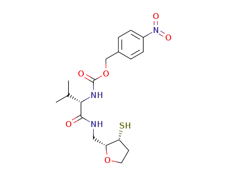 2,5-anhydro-1-[[[(4-nitrophenyl)methoxy]carbonyl]-L-valyl]amino-1,4-dideoxy-3-thio-D-threo-pentitol