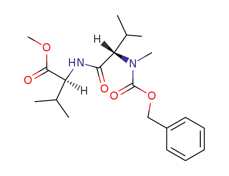 Molecular Structure of 109745-89-3 (L-Valine, N-methyl-N-[(phenylmethoxy)carbonyl]-L-valyl-, methyl ester)