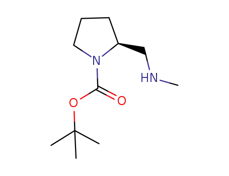 Molecular Structure of 191231-58-0 ((S)-1-BOC-2-(METHYLAMINOMETHYL)-PYRROLIDINE)