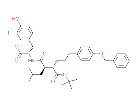 (2S,3R)-2-[3-(4-Benzyloxy-phenyl)-propyl]-3-[(S)-2-(4-hydroxy-3-iodo-phenyl)-1-methoxycarbonyl-ethylcarbamoyl]-5-methyl-hexanoic acid tert-butyl ester