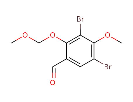 3,5-dibromo-2-(O-methoxymethylenoxy)-4-methoxybenzaldehyde