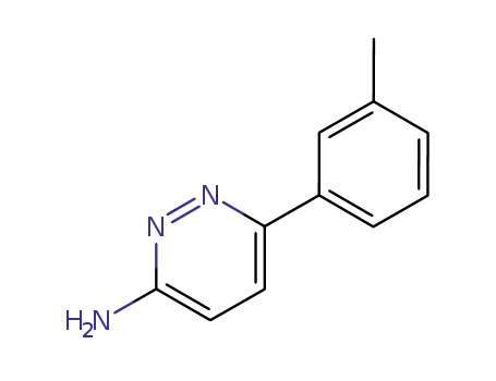 Molecular Structure of 113121-50-9 (3-Pyridazinamine, 6-(3-methylphenyl)-)