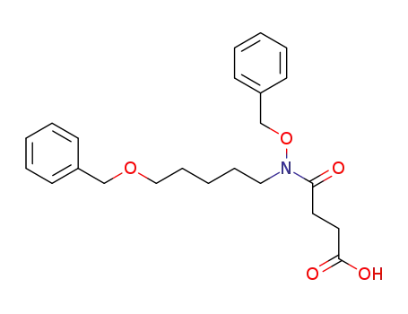 Molecular Structure of 284666-50-8 (N-(benzyloxy)-N-(5-benzyloxypentyl)succinamic acid)