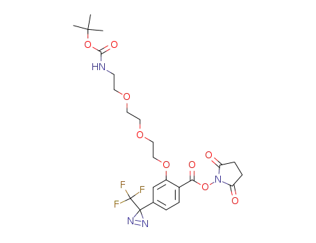 [2-[2-[2-[2-[[(2,5-Dioxo-1-pyrrolidinyl)oxy]carbonyl]-5-[3-(trifluoromethyl)-3H-diazirin-3-yl]phenoxy]ethoxy]ethoxy]ethyl]-carbamic acid 1,1-dimethylethyl ester