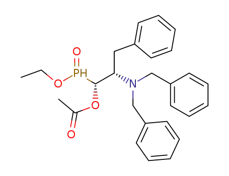 (1R,2S)-2-(dibenzylamino)-1-[ethoxy(oxido)phosphino]-3-phenylpropyl acetate