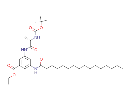 3-[N-(N-tert-butoxycarbonyl-L-alanyl)amino]-5-(N'-palmitoylamino)benzoicacid ethyl ester