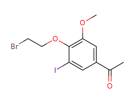 ethanone-1-[3-methoxy-4-(2-bromoethoxy)-5-iodophenyl]