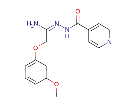 Molecular Structure of 261362-96-3 (Isonicotinic acid [1-amino-2-(3-methoxy-phenoxy)-eth-(E)-ylidene]-hydrazide)