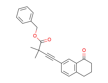 Molecular Structure of 204588-78-3 (7-[3-(benzyloxycarbonyl)-3,3-dimethyl-1-propynyl]-1,2,3,4-tetrahydronaphthalen-1-one)