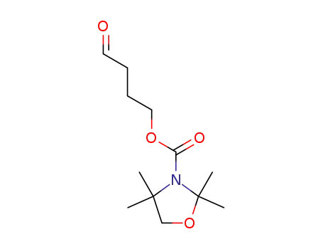 Molecular Structure of 205068-09-3 (4-oxobutyl 2,2,4,4-tetramethyl-1,3-oxazolidine-3-carboxylate)