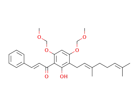 4',6'-dimethoxymethoxy-2'-hydroxy-3'-(1-geranyl)chalcone