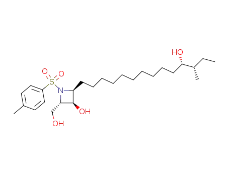 (2S,3R,4S)-2-Hydroxymethyl-4-((11S,12S)-11-hydroxy-12-methyl-tetradecyl)-1-(toluene-4-sulfonyl)-azetidin-3-ol