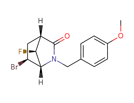 (1S,4S,6S,7S)-6-bromo-7-fluoro-2-(4'-methoxybenzyl)-2-azabicyclo[2.2.1]heptan-3-one