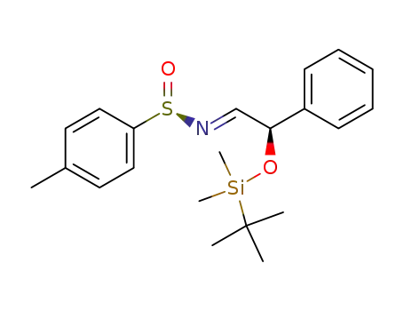 Molecular Structure of 310435-48-4 ((R<sub>S</sub>,2R)-(-)-N-[(tert-butyldimethylsilyl)oxy]-2-phenylacetylidene-p-toluenesulfinamide)