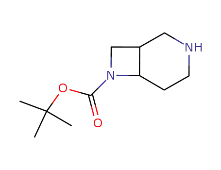 Molecular Structure of 885271-73-8 (TERT-BUTYL 3,7-DIAZABICYCLO[4.2.0]OCTANE-7-CARBOXYLATE)