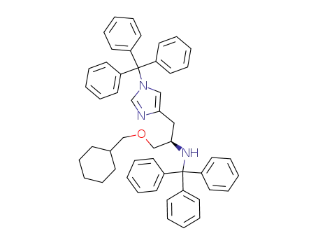 2-(R)-(triphenylmethylamino)-3-<1-(triphenylmethyl)imidazol-4(5)-yl>propyl cyclohexylmethyl ether