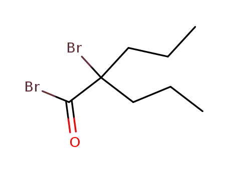 Molecular Structure of 63718-61-6 (Pentanoyl bromide, 2-bromo-2-propyl-)